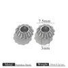 Stainless Steel Vacuum Goldplated Totem Pattern Round Abacus Beads Jewelry Accessories For Diy Bracelet Necklace Handmade Loose Beads