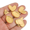 Stainless Steel Vacuum Peach Heart Drip Tray Jewelry Accessories Necklace With Dragon Pattern And Electroplating