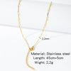 Stainless Steel Vacuum Plated O Shaped Chain Minimalist Unisex Diy Jewelry Accessories