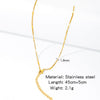 Stainless Steel Vacuum Plated O Shaped Chain Minimalist Unisex Diy Jewelry Accessories