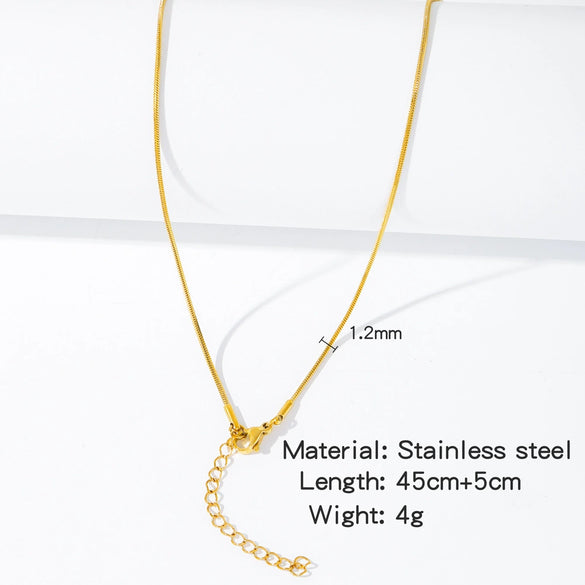 Stainless Steel Vacuum Plated O Shaped Chain Minimalist Unisex Diy Jewelry Accessories