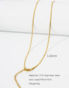 Stainless Steel Vacuum Plated O Shaped Chain Minimalist Unisex Diy Jewelry Accessories