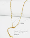 Stainless Steel Vacuum Plated O Shaped Chain Minimalist Unisex Diy Jewelry Accessories