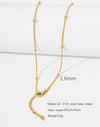 Stainless Steel Vacuum Plated O Shaped Chain Minimalist Unisex Diy Jewelry Accessories