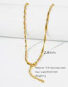 Stainless Steel Vacuum Plated O Shaped Chain Minimalist Unisex Diy Jewelry Accessories
