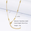 Stainless Steel Vacuum Plated O Shaped Chain Minimalist Unisex Diy Jewelry Accessories