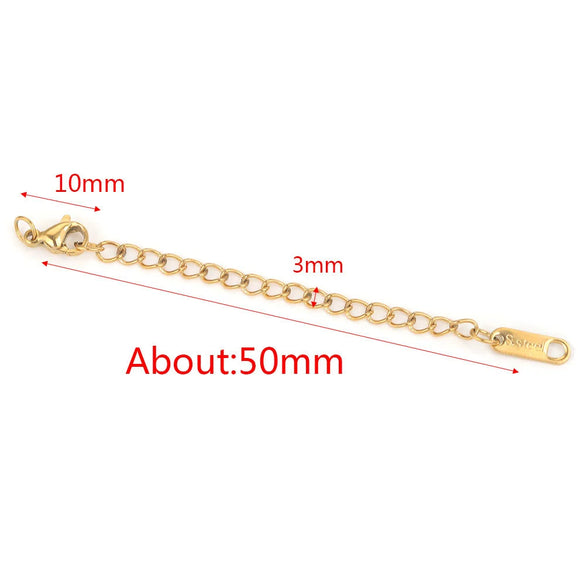Stainless Steel Vacuum Plated Tail Chain Extension Chain Jewelry Accessories Material