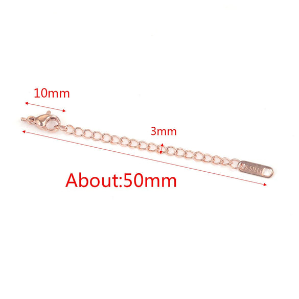 Stainless Steel Vacuum Plated Tail Chain Extension Chain Jewelry Accessories Material