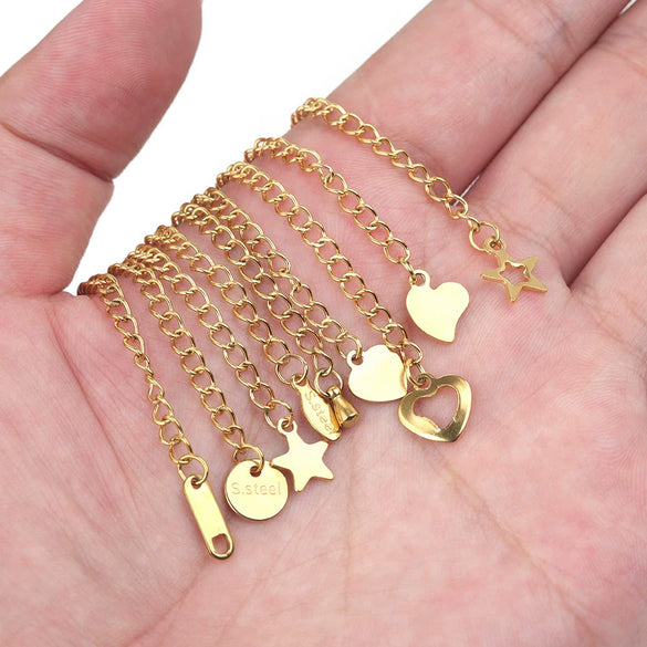 Stainless Steel Vacuum Plated Tail Chain Extension Chain Jewelry Accessories Material