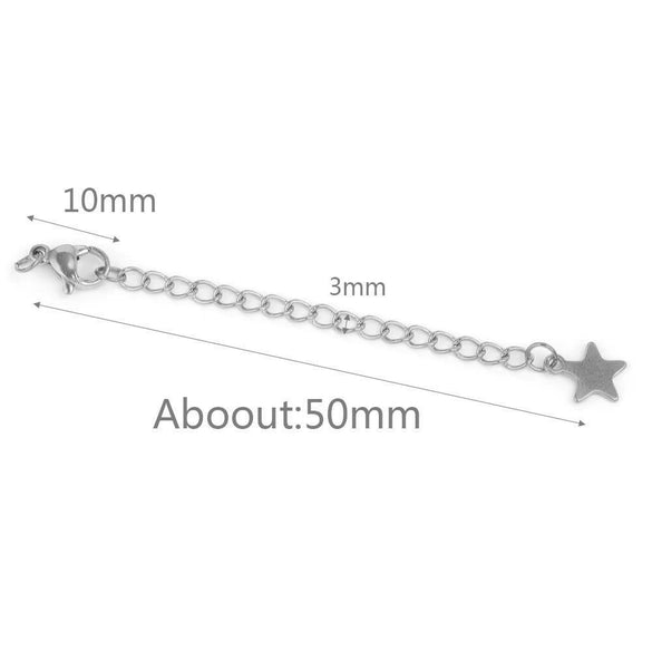Stainless Steel Vacuum Plated Tail Chain Extension Chain Jewelry Accessories Material