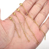 Stainless Steel Vacuum Plated Totem Style Handmade Jewelry Material For Bracelet And Necklace With Tail Chain And Lobster Clasp