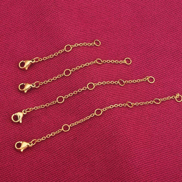 Stainless Steel Vacuum Plated Totem Style Handmade Jewelry Material For Bracelet And Necklace With Tail Chain And Lobster Clasp