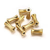 Stainless Steel Vase Shaped Round Beads Electroplated Diy Jewelry Accessories
