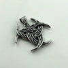 Stainless Steel Viking Celtic Knot Pendant Polished Men's Necklace Jewelry