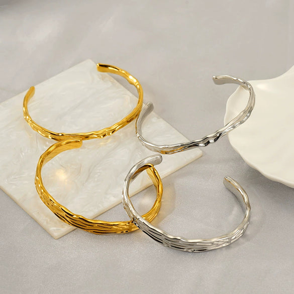 Stainless Steel Vintage Fashion Ol Geometric Electroplated Gold Bracelet Jewelry