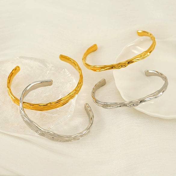 Stainless Steel Vintage Fashion Ol Geometric Electroplated Gold Bracelet Jewelry