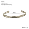 Stainless Steel Vintage Fashion Ol Geometric Electroplated Gold Bracelet Jewelry