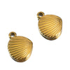 Stainless Steel Vintage Hippocampus Shell Pendant Jewelry Making Supplies