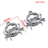 Stainless Steel Vintage Marine Crab Conch Pendant Necklace Electroplated Gold Jewelry