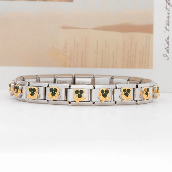 1 Piece Stainless Steel Constellation Heart Shape Crown Bracelet DIY Module Accessories