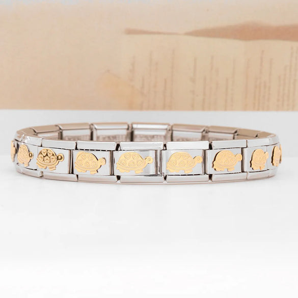 1 Piece Stainless Steel Constellation Heart Shape Crown Bracelet DIY Module Accessories
