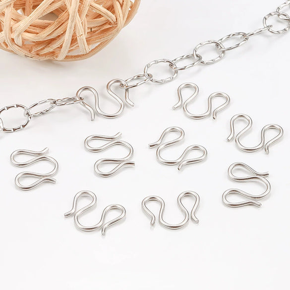 Stainless Steel W Buckle Jewelry Accessories With Vacuum Electroplating And Brightening Electrolysis For Necklace And Bracelet
