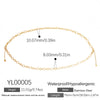Stainless Steel Waist Chain Tropical Style Natural Shell Waist Ornament