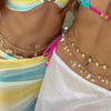 Stainless Steel Waist Chain Tropical Style Natural Shell Waist Ornament