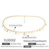 Stainless Steel Waist Chain Tropical Style Natural Shell Waist Ornament