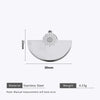 Stainless Steel Water Drop Bohemian Totem Charm Pendant Hanging Earrings With Electroplating