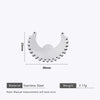 Stainless Steel Water Drop Bohemian Totem Charm Pendant Hanging Earrings With Electroplating