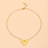 Stainless Steel Water Drop Flower Pendant Necklace For Women With Electroplating Process And Ins Style