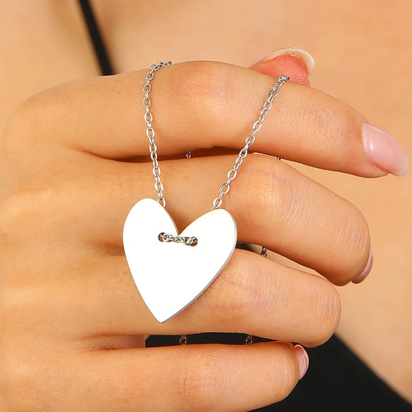 Stainless Steel Water Drop Flower Pendant Necklace For Women With Electroplating Process And Ins Style