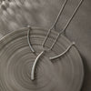 Stainless Steel Water Drop Long Strip Jewelry Set With Electroplating For Women