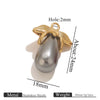Stainless Steel Water Drop Pendant Electroplated Gold Diy Handmade Accessories