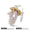 Stainless Steel Water Drop Pendant Electroplated Gold Diy Handmade Accessories