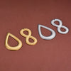 Stainless Steel Water Drop 8 Shaped Jewelry Accessories Electroplated For Diy Earrings Necklace Pendant
