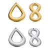Stainless Steel Water Drop 8 Shaped Jewelry Accessories Electroplated For Diy Earrings Necklace Pendant