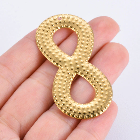 Stainless Steel Water Drop 8 Shaped Jewelry Accessories Electroplated For Diy Earrings Necklace Pendant