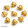 Stainless Steel Water Drops Peach Heart Totem Jewelry Pendant Electroplated Handmade Necklace Bracelet Accessories