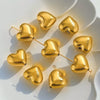 Stainless Steel Water Drops Peach Heart Totem Jewelry Pendant Electroplated Handmade Necklace Bracelet Accessories