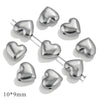 Stainless Steel Water Drops Peach Heart Totem Jewelry Pendant Electroplated Handmade Necklace Bracelet Accessories