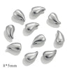 Stainless Steel Water Drops Peach Heart Totem Jewelry Pendant Electroplated Handmade Necklace Bracelet Accessories