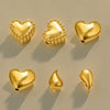 Stainless Steel Water Drops Peach Heart Totem Jewelry Pendant Electroplated Handmade Necklace Bracelet Accessories