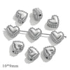 Stainless Steel Water Drops Peach Heart Totem Jewelry Pendant Electroplated Handmade Necklace Bracelet Accessories