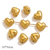 Stainless Steel Water Drops Peach Heart Totem Jewelry Pendant Electroplated Handmade Necklace Bracelet Accessories