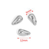 Stainless Steel Water Drops Pendant Diy Jewelry Handmade Accessories With Vacuum Plated And Electroplated Treatment