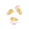 Stainless Steel Water Drops Pendant Diy Jewelry Handmade Accessories With Vacuum Plated And Electroplated Treatment