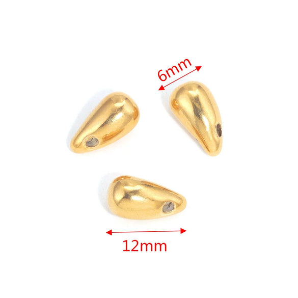 Stainless Steel Water Drops Pendant Diy Jewelry Handmade Accessories With Vacuum Plated And Electroplated Treatment
