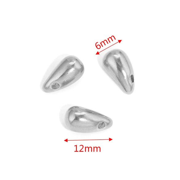Stainless Steel Water Drops Pendant Diy Jewelry Handmade Accessories With Vacuum Plated And Electroplated Treatment